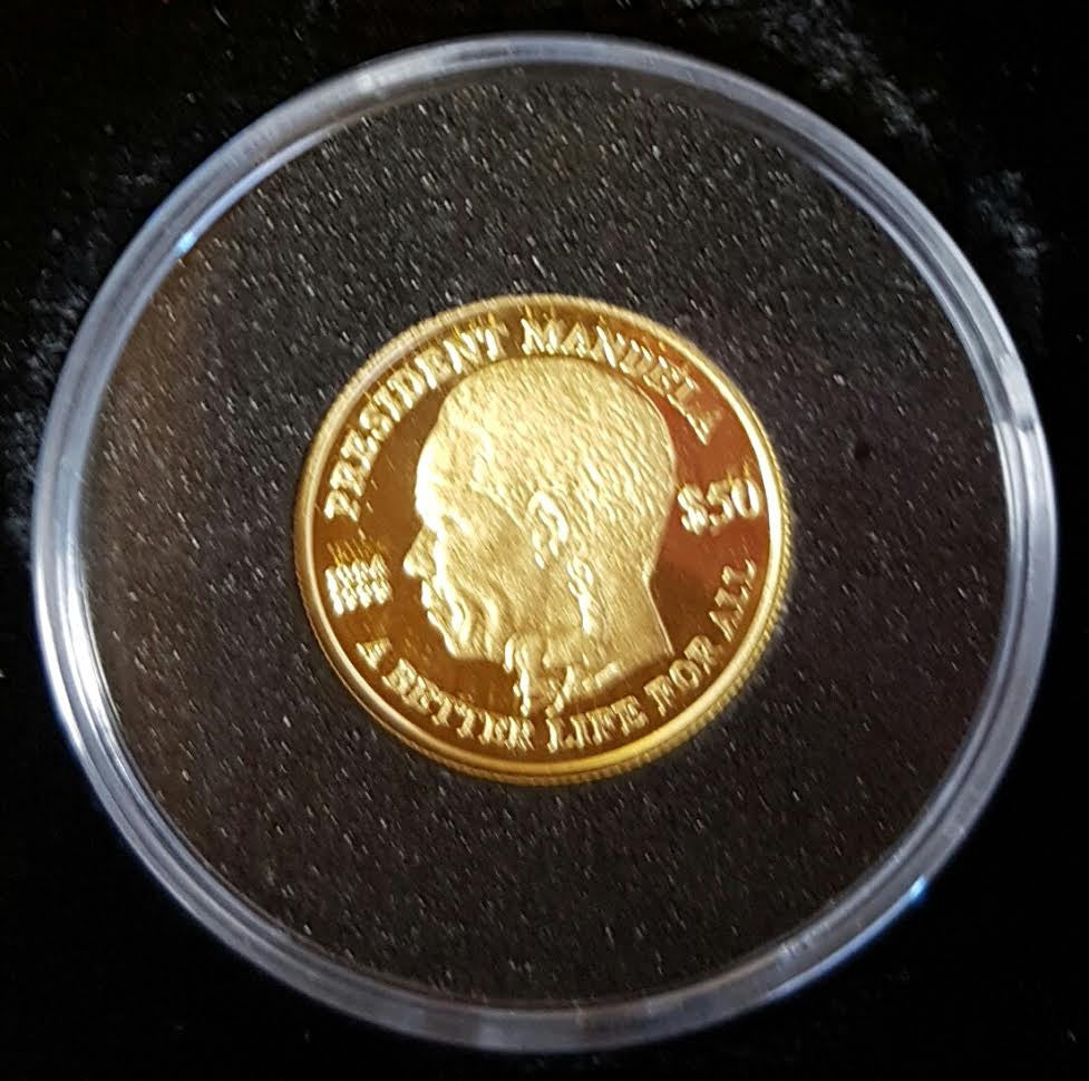 SIERRA LEONE 2004 NELSON MANDELA PROOF ONE TENTH OUNCE